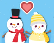 Love snowballs xmas logikai HTML5 játék